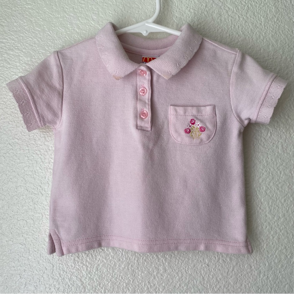 Vintage McKids Pink Polo Shirt Size 2T
